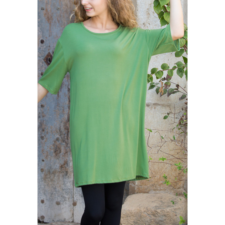 VESTIDO VERDI LISO