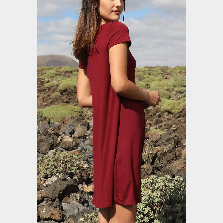 VESTIDO DITA LISO m/c viscosa