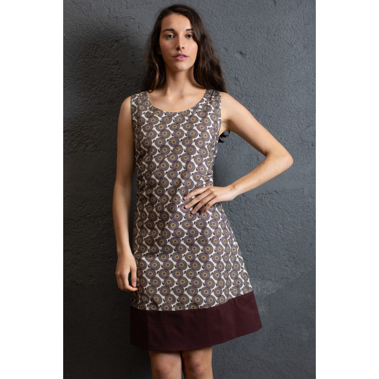 VESTIDO 50 s ANGEL CHOCO