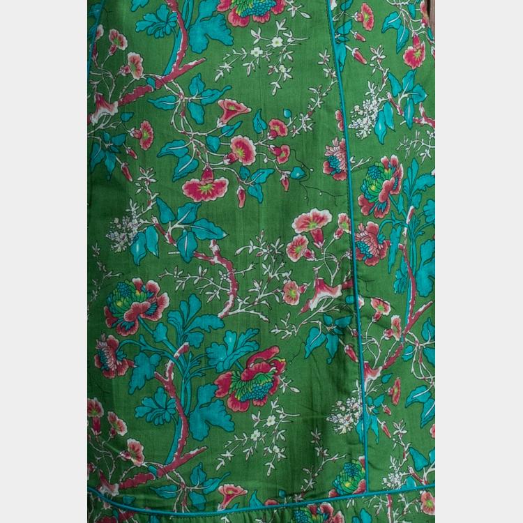 VESTIDO PERSI GRAN FLOR verde