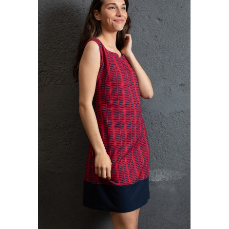 VESTIDO 50s KANJI rojo
