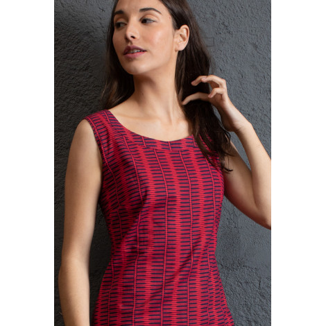VESTIDO 50s KANJI rojo