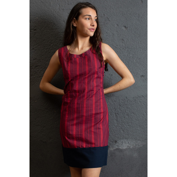 VESTIDO 50s KANJI rojo