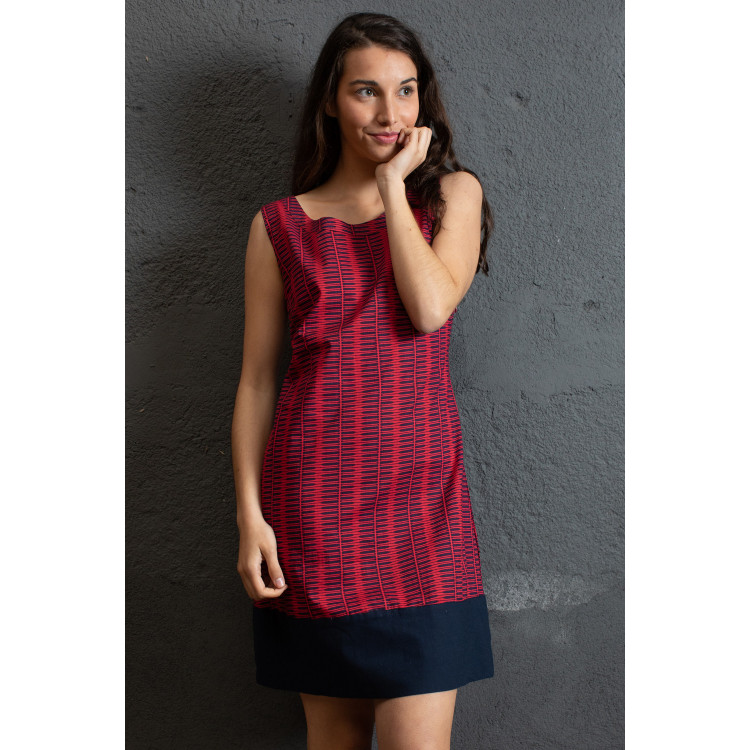 VESTIDO 50s KANJI rojo