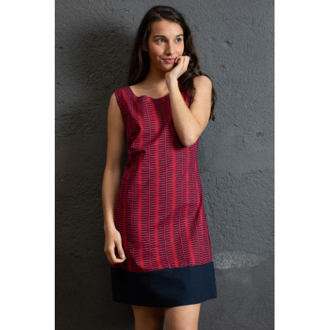 VESTIDO 50s KANJI rojo