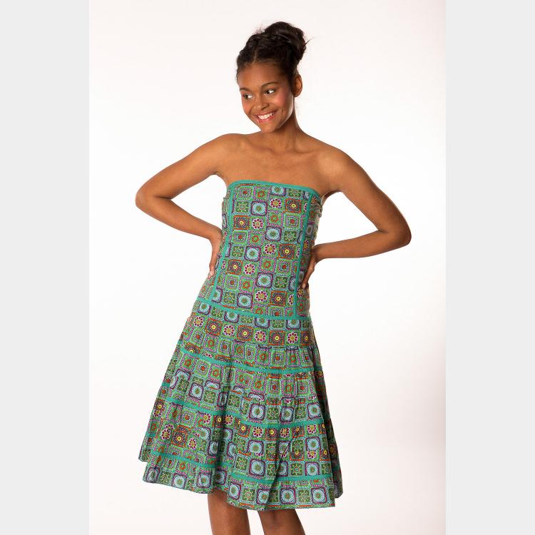 VESTIDO DRAGON BLUE CROXE