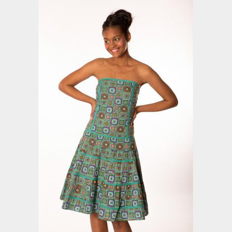 VESTIDO DRAGON BLUE CROXE