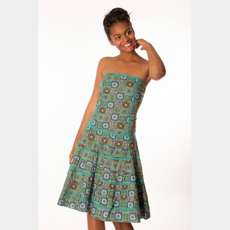 VESTIDO DRAGON BLUE CROXE
