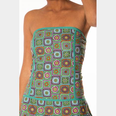 VESTIDO DRAGON BLUE CROXE