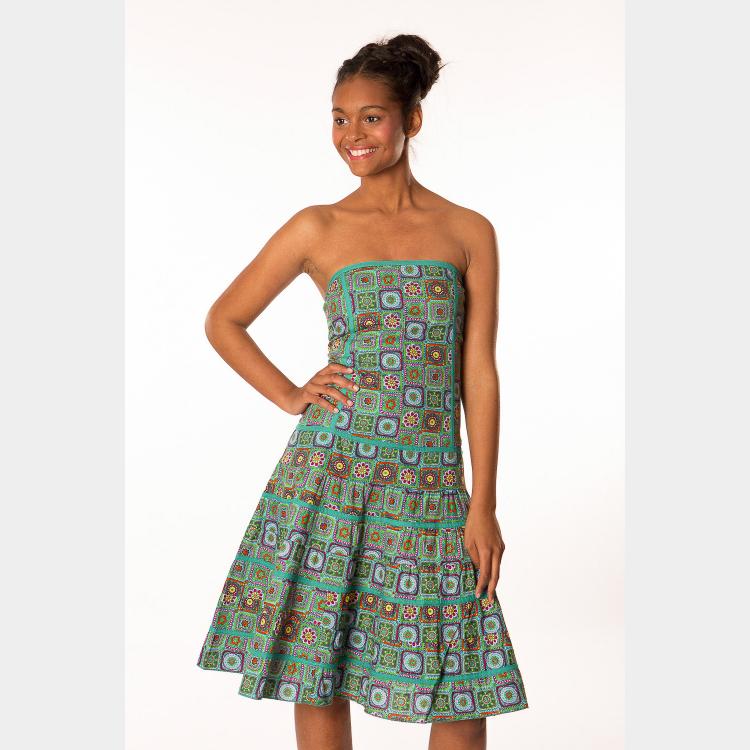 VESTIDO DRAGON BLUE CROXE