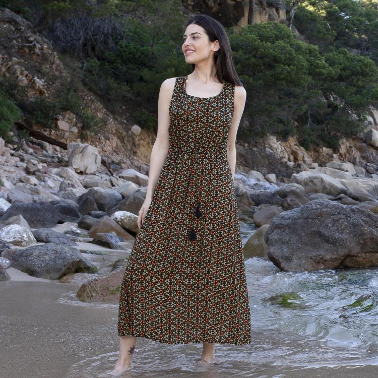 VESTIDO DONA rael naranja