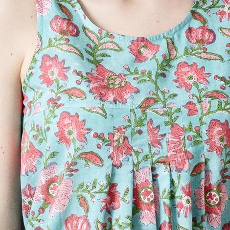 VESTIDO PONDI Block turquesa