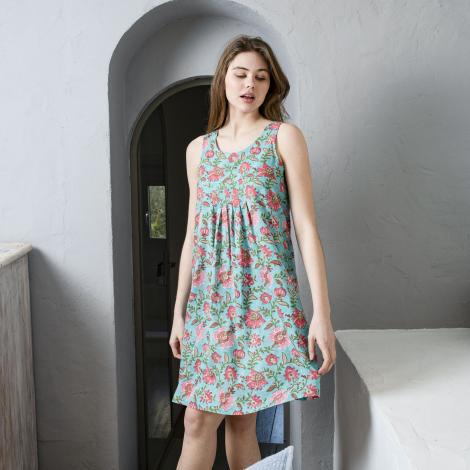 VESTIDO PONDI Block turquesa