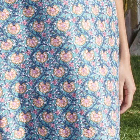 VESTIDO JUNE flor azul