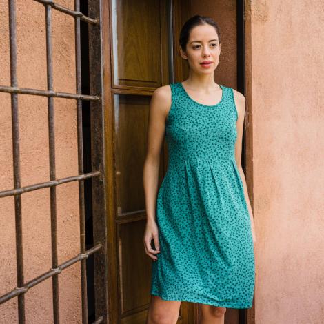 VESTIDO PALOMA Tulip verde