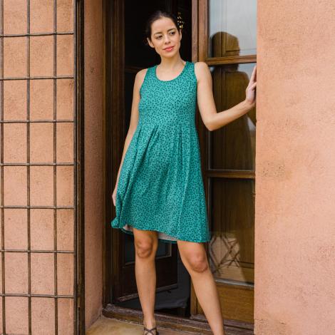 VESTIDO PALOMA Tulip verde