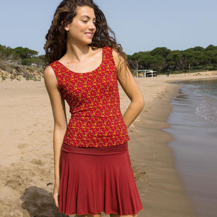 TOP RON malva rojo