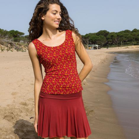 TOP RON malva rojo