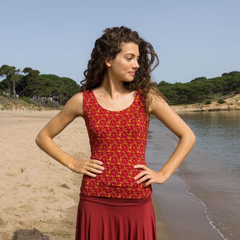 TOP RON malva rojo