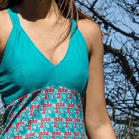 Vestido MORGIM Holly turquesa