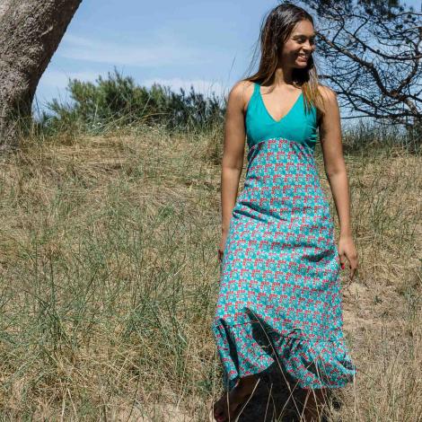 Vestido MORGIM Holly turquesa