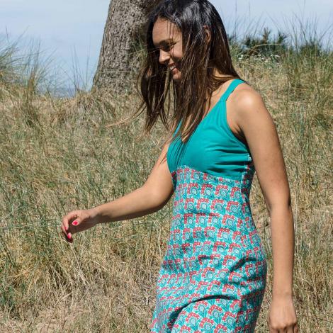 Vestido MORGIM Holly turquesa