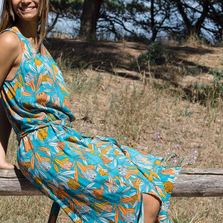 Vestido ARIEL largo Tulipa