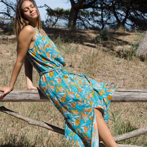 Vestido ARIEL largo Tulipa