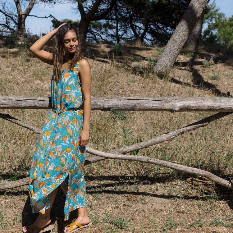 Vestido ARIEL largo Tulipa