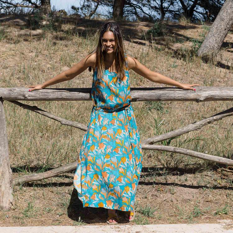 Vestido ARIEL largo Tulipa