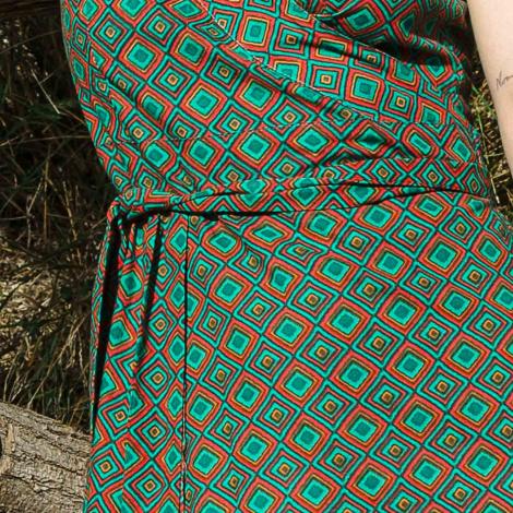 Vestido IRATI Aztek rojo