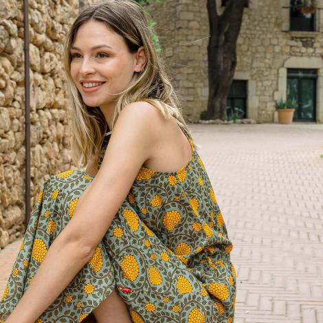 Vestido ARIEL algodón  Miel