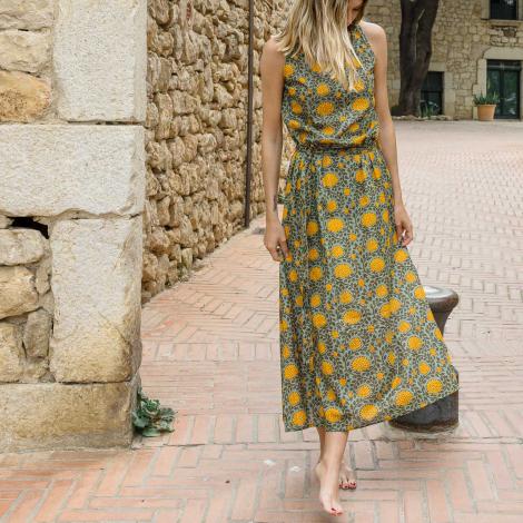 Vestido ARIEL algodón  Miel