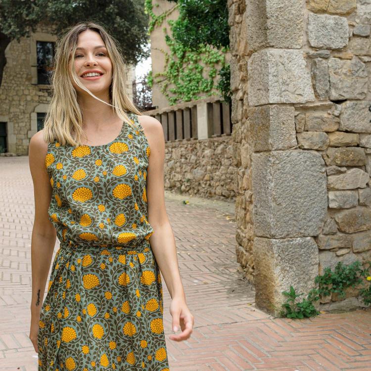 Vestido ARIEL algodón  Miel