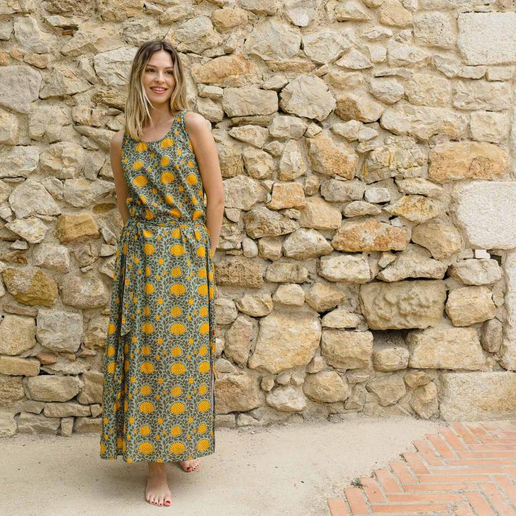 Vestido ARIEL algodón  Miel
