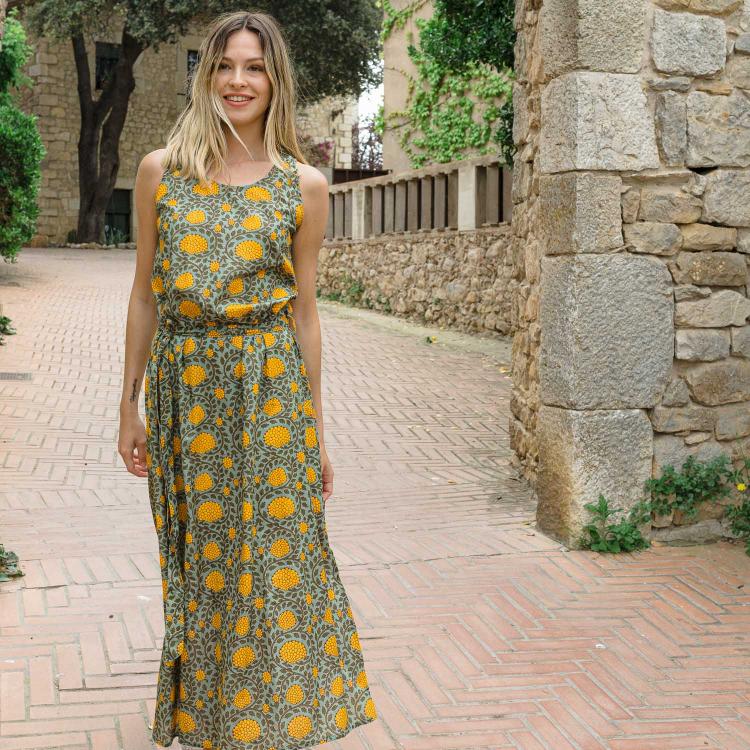 Vestido ARIEL algodón  Miel