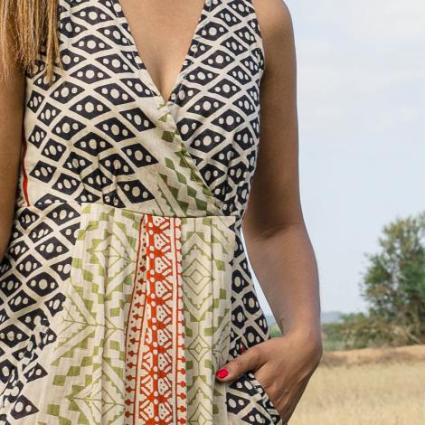 Vestido KAI Cotton African mix