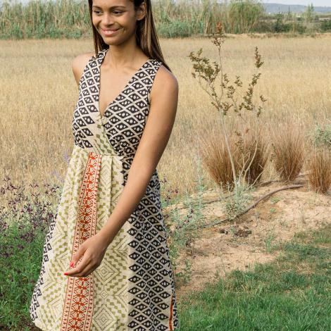 Vestido KAI Cotton African mix