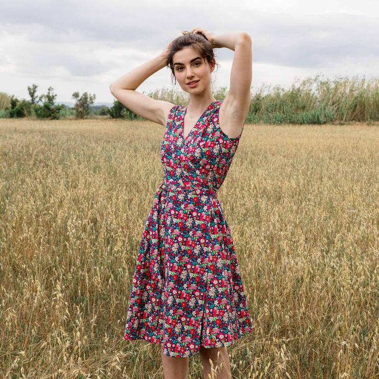 Vestido IRATI Milos fucsia