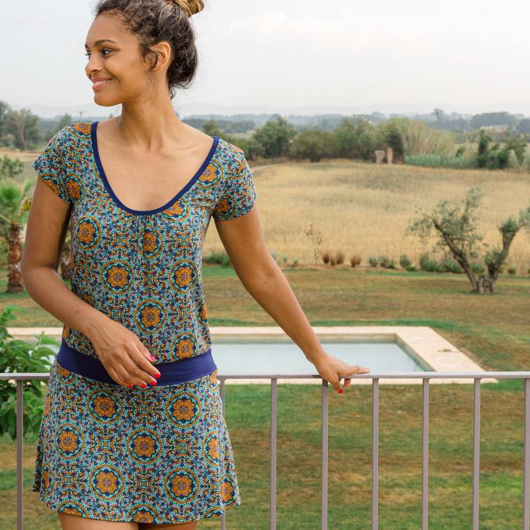 VESTIDO LEMON BLUE MANDALA