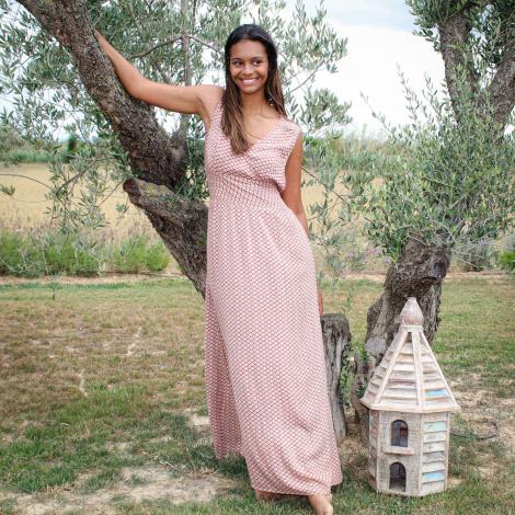 VESTIDO BLAI LONG ROMBO