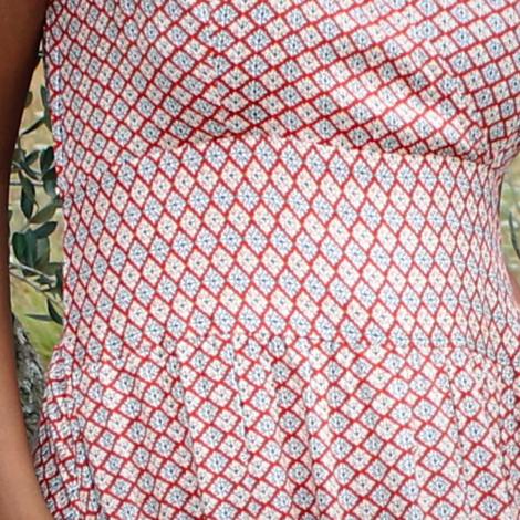 VESTIDO BLAI LONG ROMBO