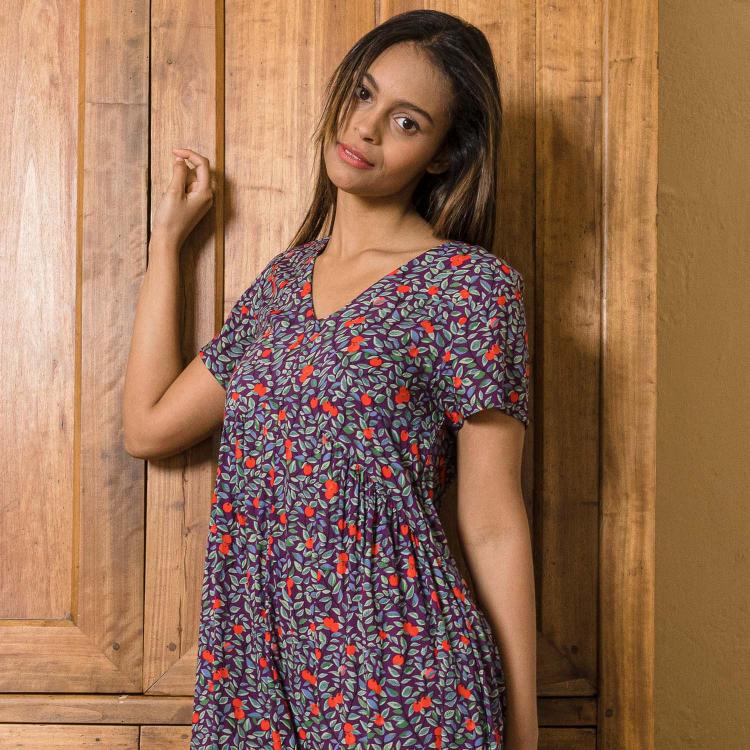 Vestido CHILLY Fruit morado