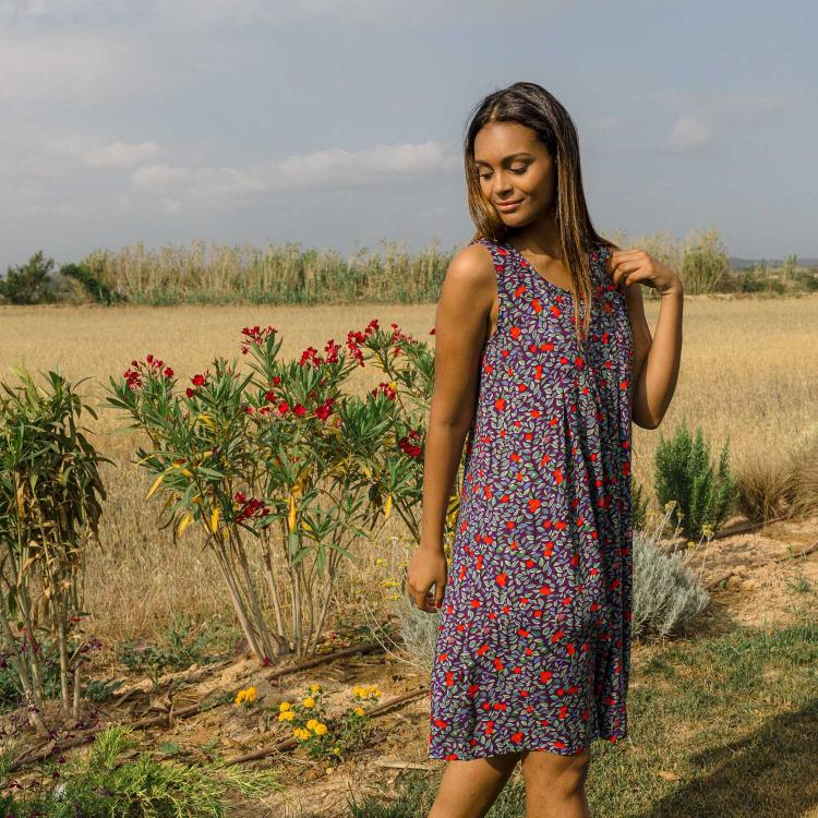 Vestido TUMMY Fruit morado