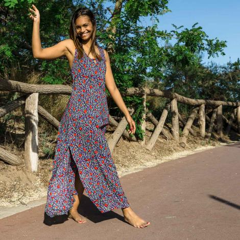 Vestido MAITE Fruit morado