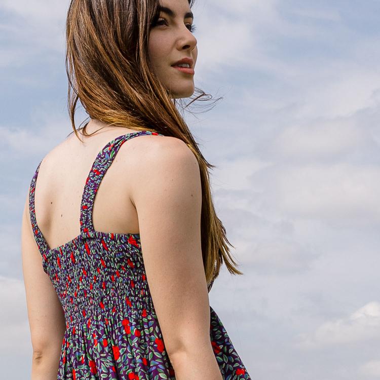Vestido AIDA Fruit morado