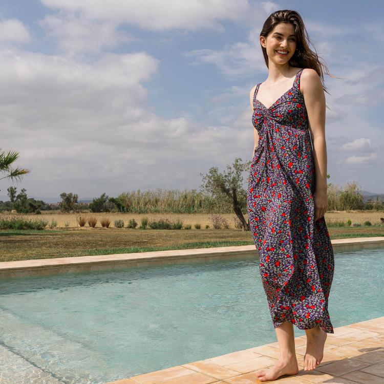 Vestido AIDA Fruit morado