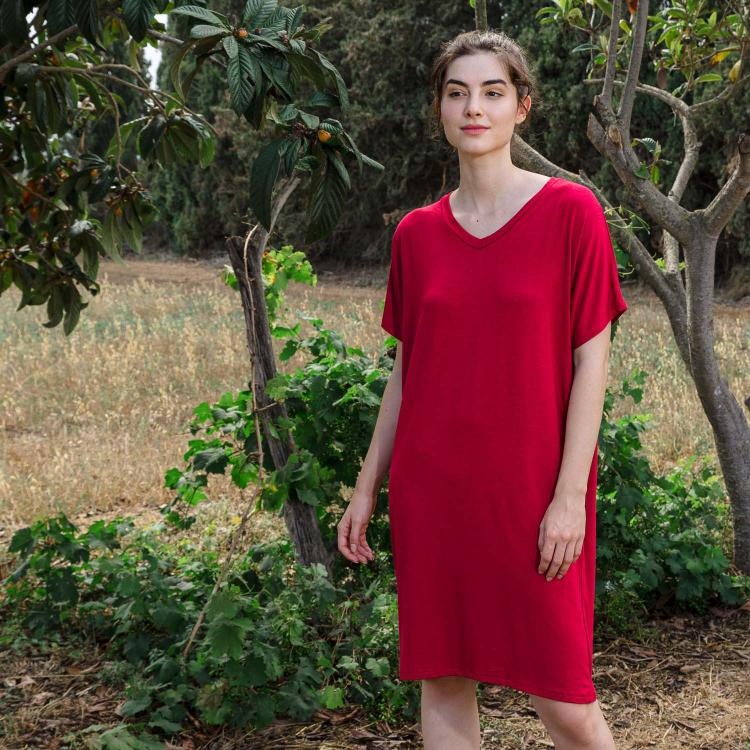 VESTIDO BOA liso -varios colores-