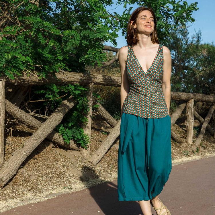 PANTALON ZAIDA liso rayón