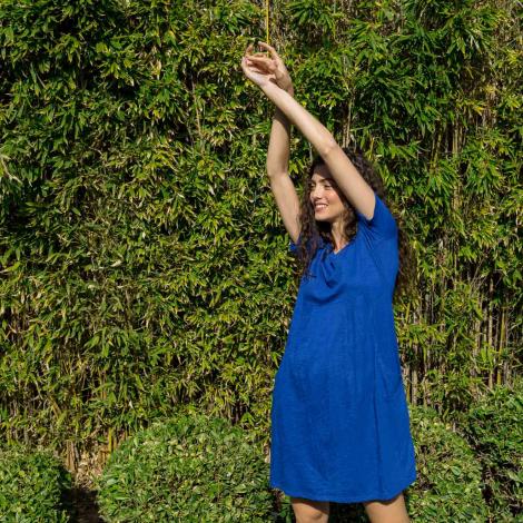 VESTIDO FINA M/C algodón liso (varios colores)